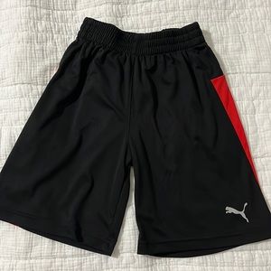 Puma Athletic Shorts, size 6, Red and Black